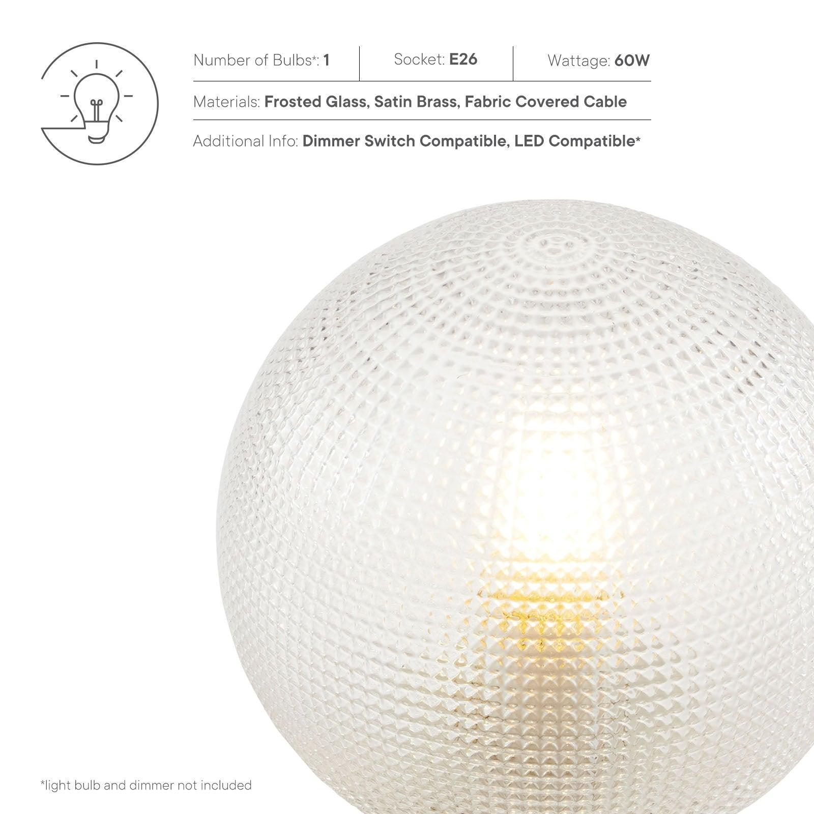 Modway Destiny Glass and Metal Table Lamp FredCo