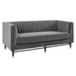 Modway Devote Channel Tufted Performance Velvet Loveseat FredCo