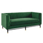 Modway Devote Channel Tufted Performance Velvet Loveseat FredCo