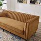 Modway Devote Channel Tufted Performance Velvet Sofa FredCo