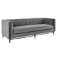 Modway Devote Channel Tufted Performance Velvet Sofa FredCo