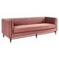 Modway Devote Channel Tufted Performance Velvet Sofa FredCo