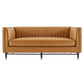 Modway Devote Channel Tufted Vegan Leather Loveseat FredCo