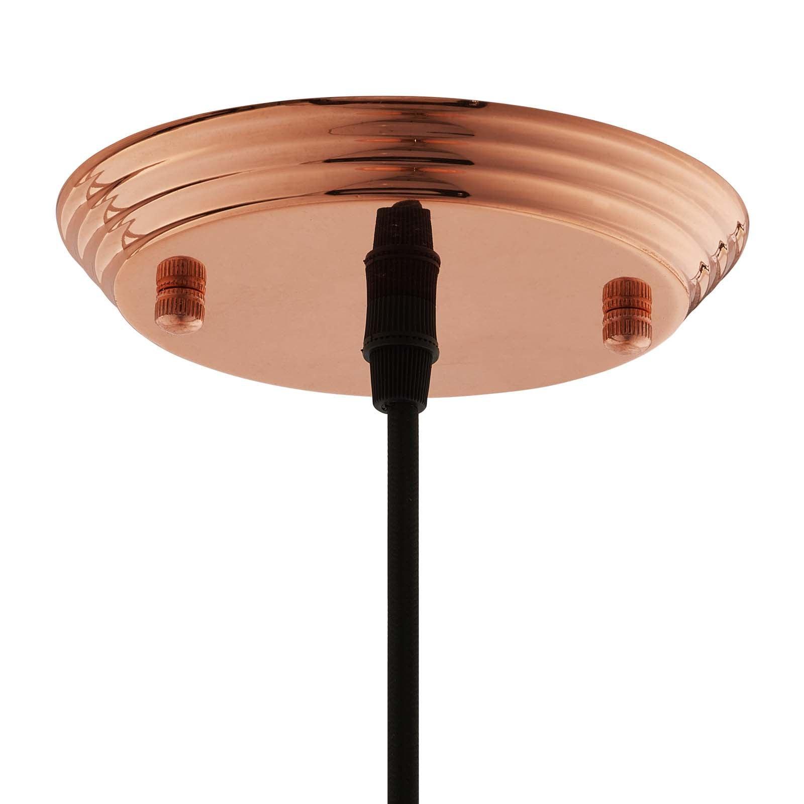 Modway Dimple 11" Bell-Shaped Rose Gold Pendant Light FredCo