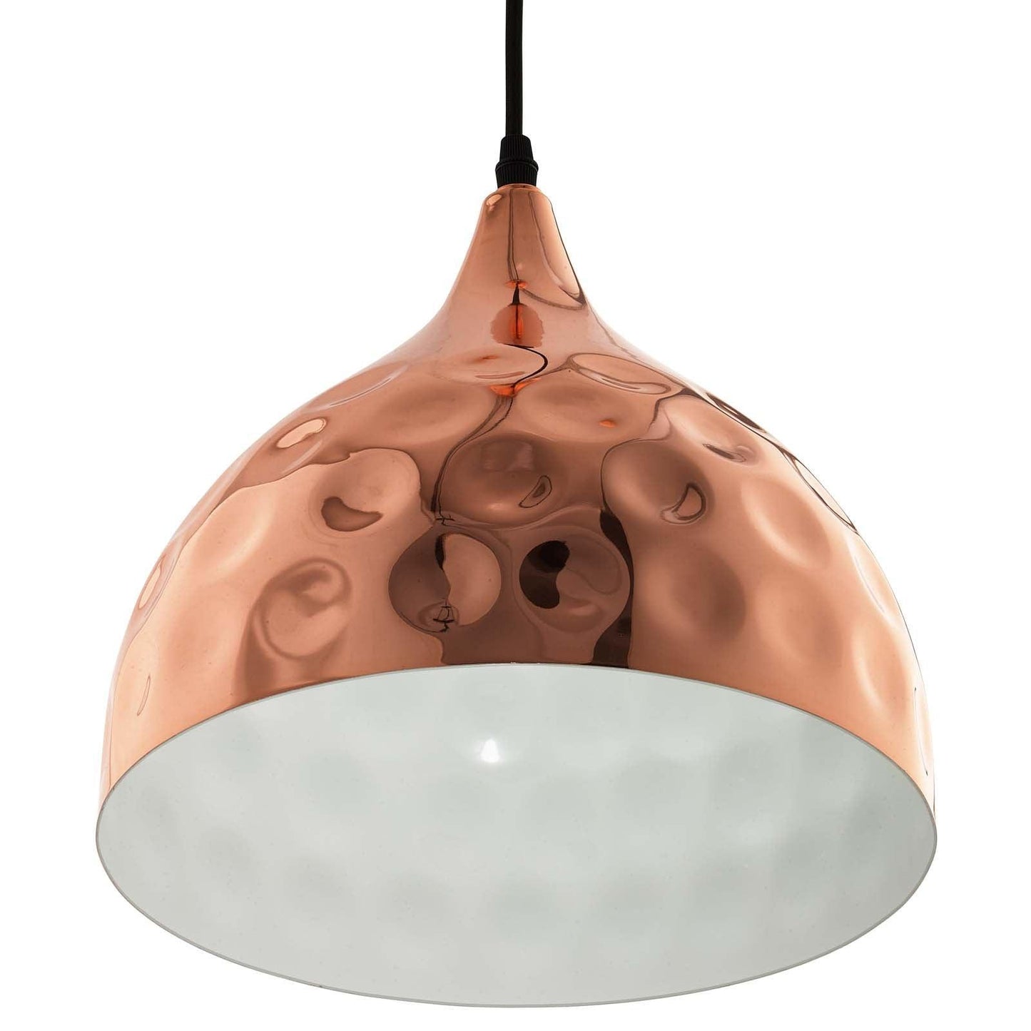 Modway Dimple 11" Bell-Shaped Rose Gold Pendant Light FredCo