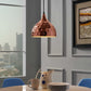 Modway Dimple 11" Bell-Shaped Rose Gold Pendant Light FredCo