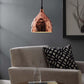 Modway Dimple 6.5" Bell-Shaped Rose Gold Pendant Light FredCo