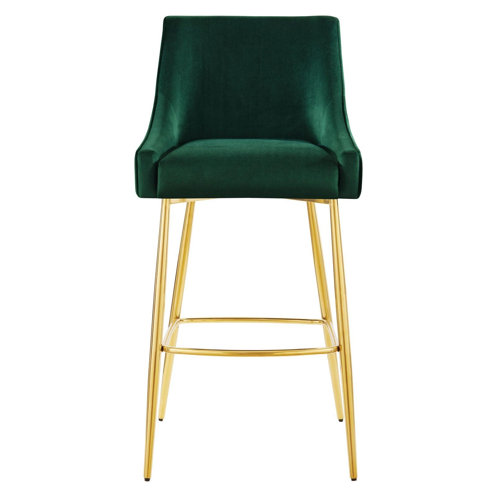 Modway Discern Performance Velvet Bar Stool FredCo