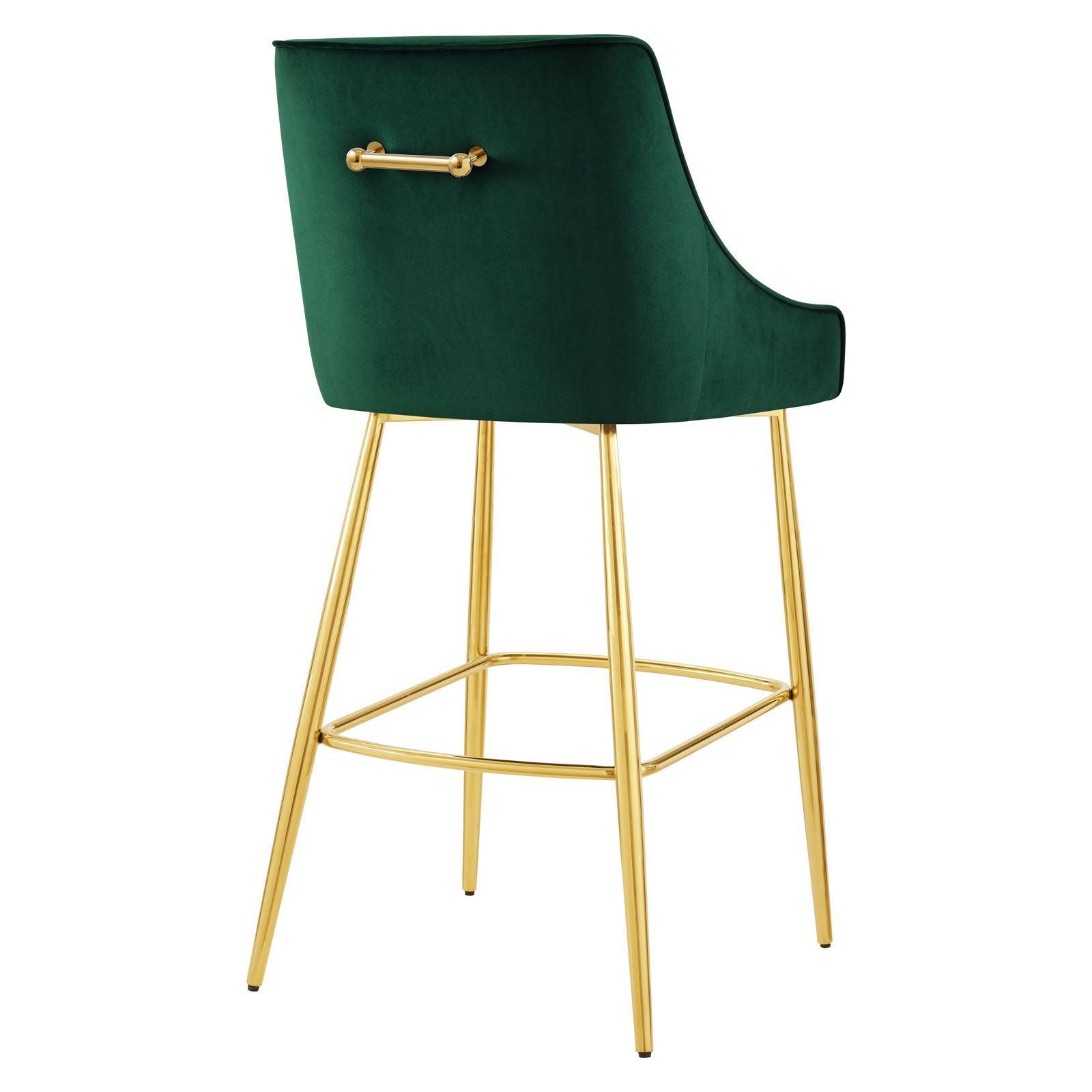 Modway Discern Performance Velvet Bar Stool FredCo