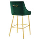 Modway Discern Performance Velvet Bar Stool FredCo