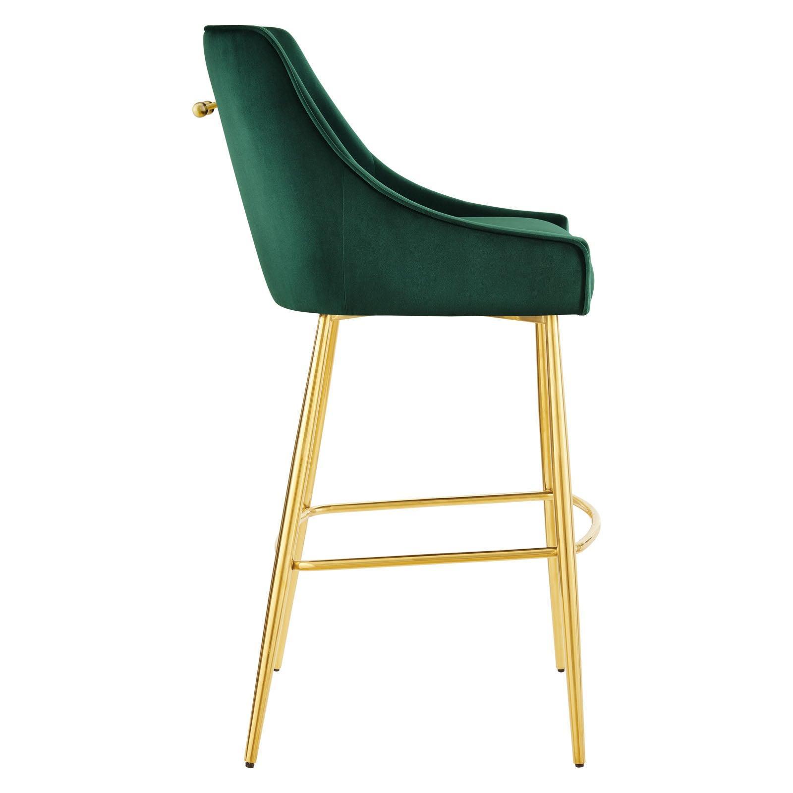 Modway Discern Performance Velvet Bar Stool FredCo