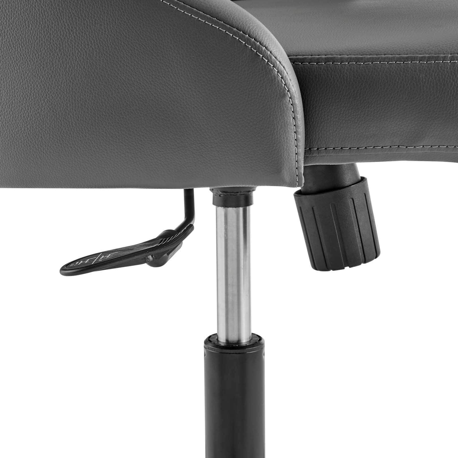 Modway Distinct Tufted Swivel Vegan Leather Office Chair FredCo