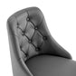Modway Distinct Tufted Swivel Vegan Leather Office Chair FredCo