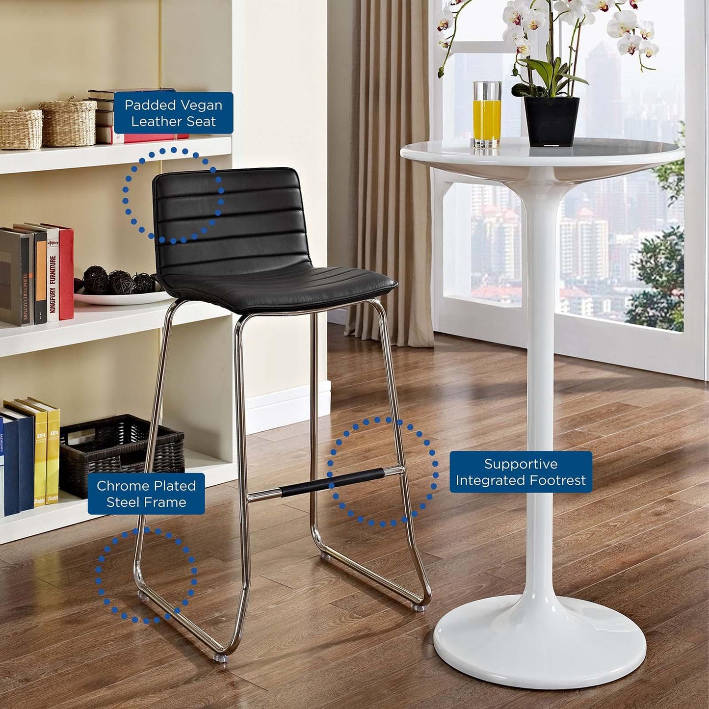 Modway Dive Bar Stool Set of 4 FredCo