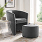Modway Divulge Performance Velvet Arm Chair and Ottoman Set FredCo