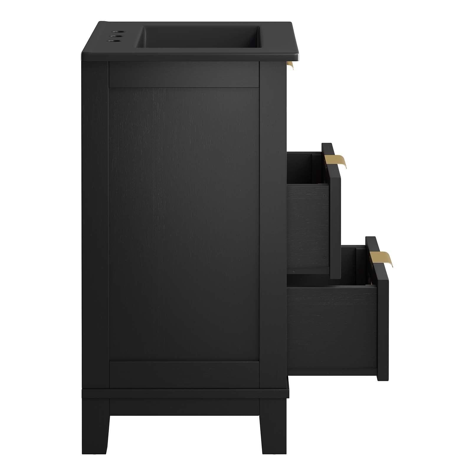 Modway Dixie 24” Solid Wood Bathroom Vanity Cabinet, EEI-6724 FredCo