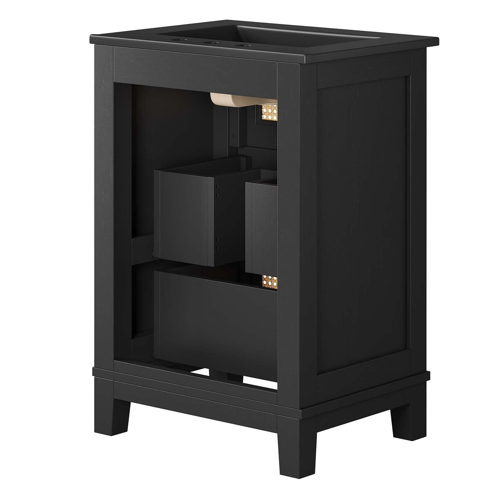 Modway Dixie 24” Solid Wood Bathroom Vanity Cabinet, EEI-6724 FredCo
