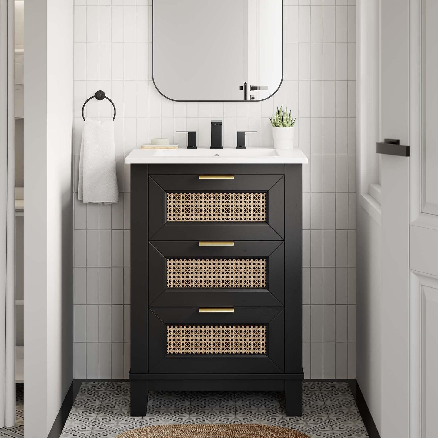 Modway Dixie 24” Solid Wood Bathroom Vanity, EEI-6723 FredCo