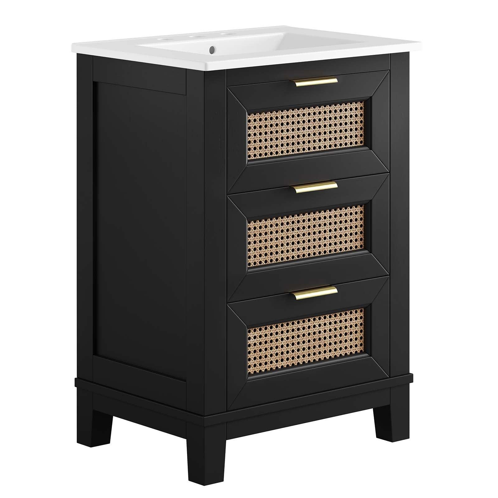 Modway Dixie 24” Solid Wood Bathroom Vanity, EEI-6723 FredCo