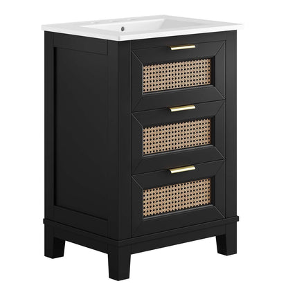 Modway Dixie 24” Solid Wood Bathroom Vanity, EEI-6723 FredCo