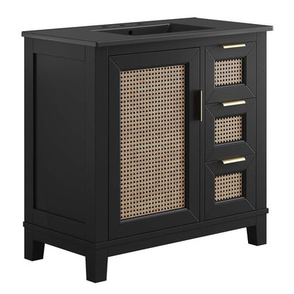 Modway Dixie 36” Solid Wood Bathroom Vanity Cabinet, EEI-6726 FredCo