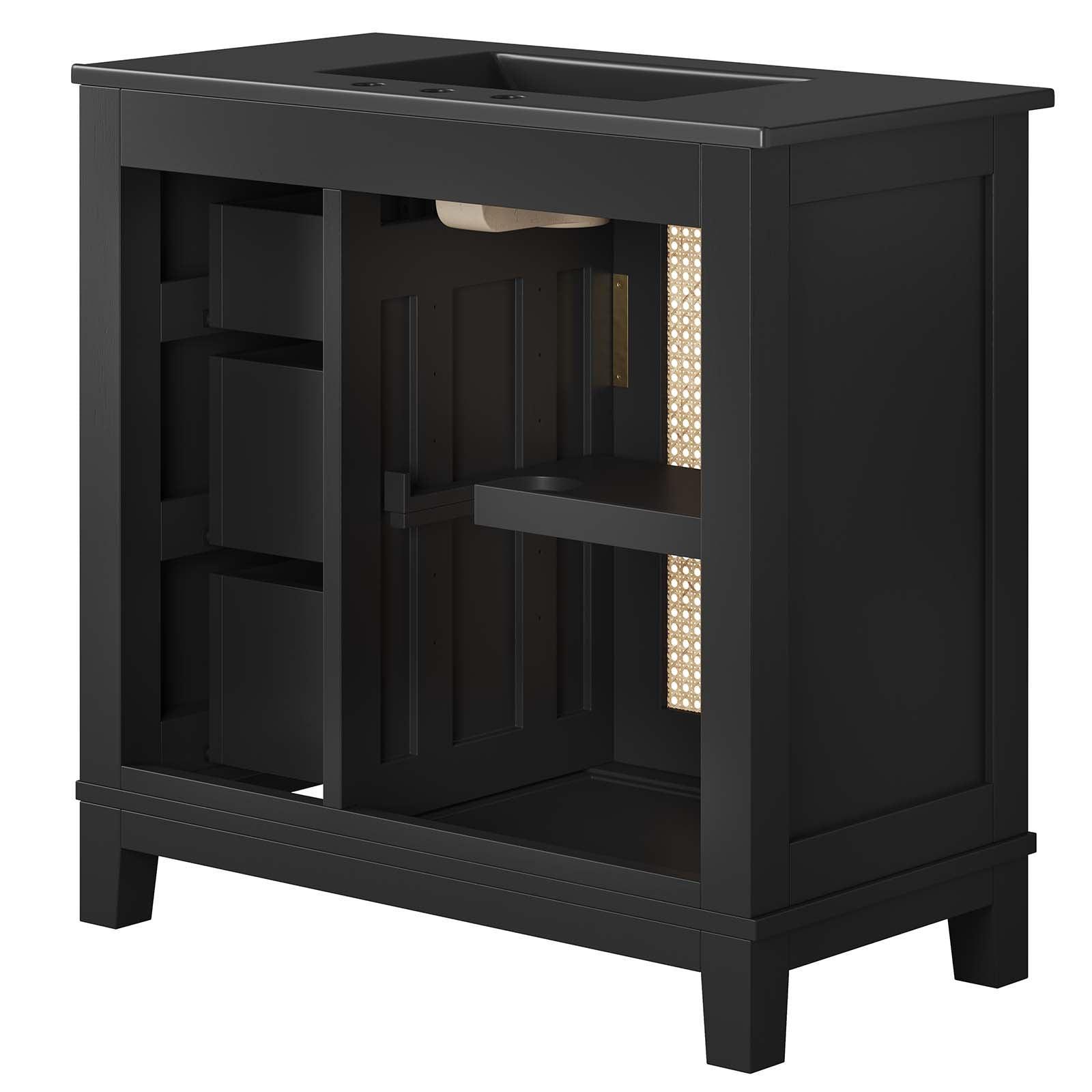 Modway Dixie 36” Solid Wood Bathroom Vanity Cabinet, EEI-6726 FredCo