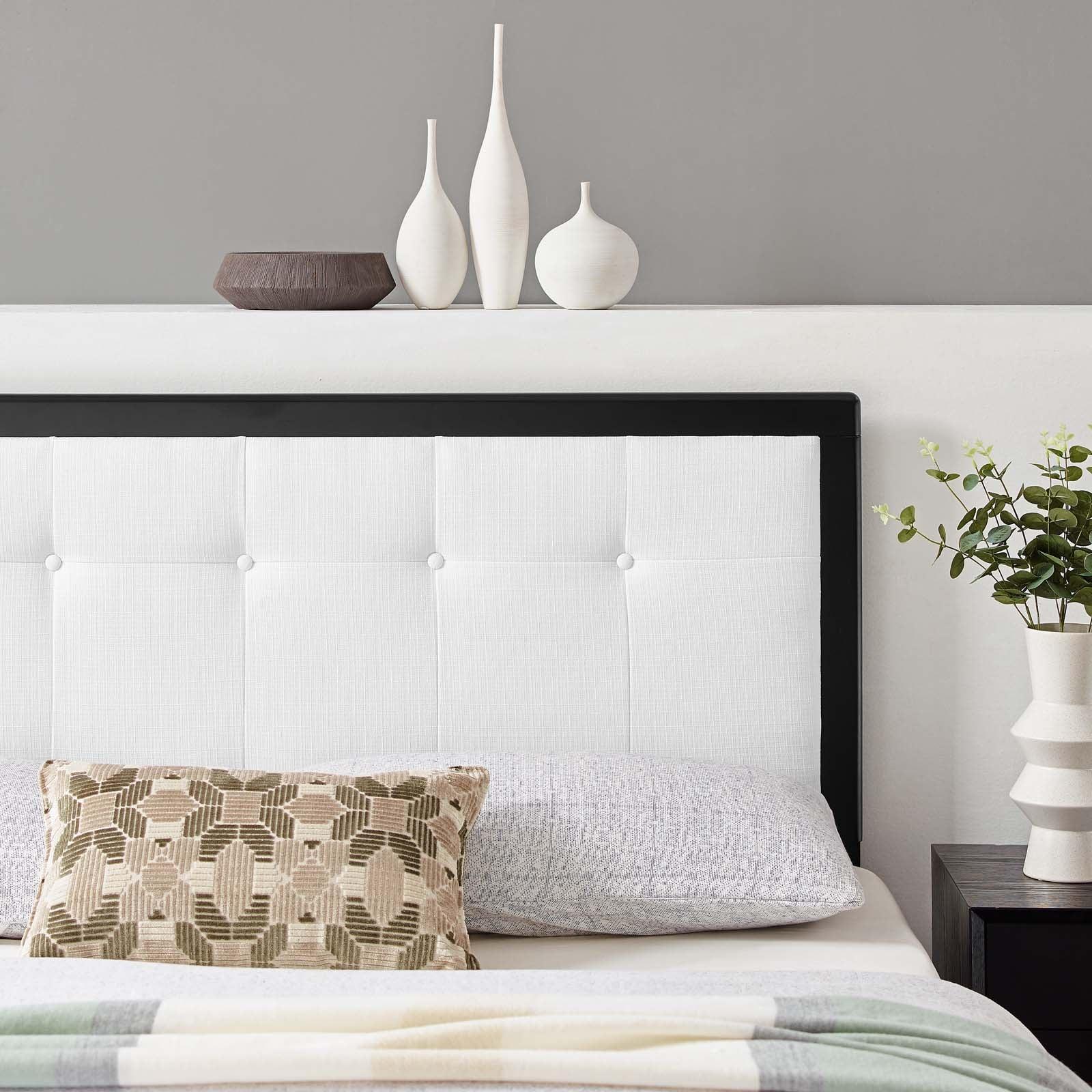 Modway Draper Tufted Full Fabric and Wood Headboard FredCo