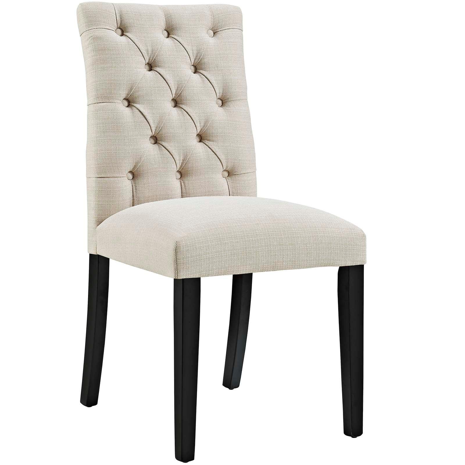 Modway Duchess Button Tufted Fabric Dining Chair FredCo
