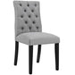 Modway Duchess Button Tufted Fabric Dining Chair FredCo