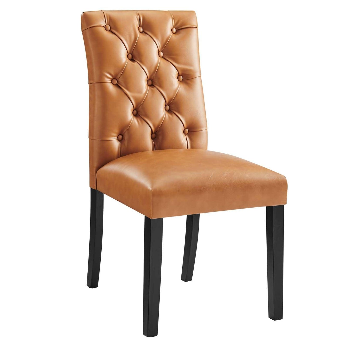 Modway Duchess Button Tufted Vegan Leather Dining Chair FredCo