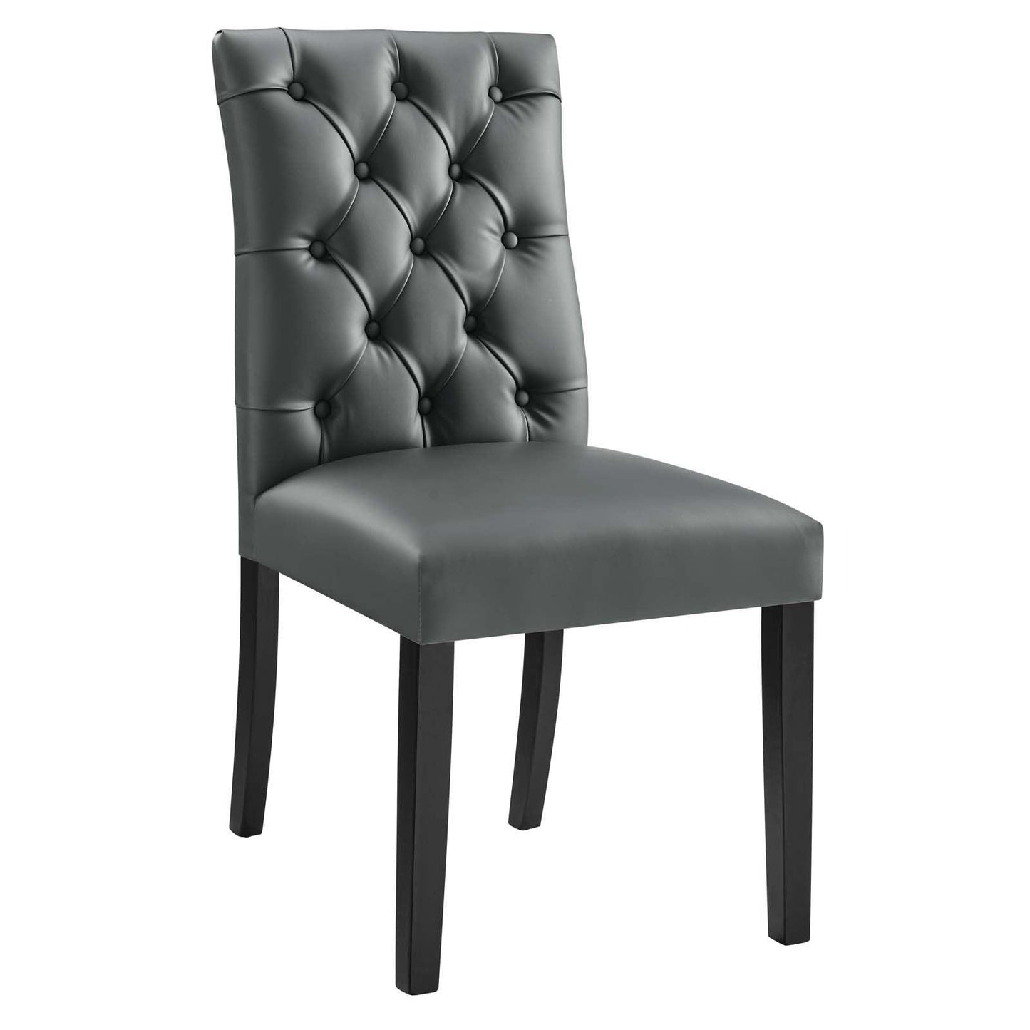 Modway Duchess Button Tufted Vegan Leather Dining Chair FredCo