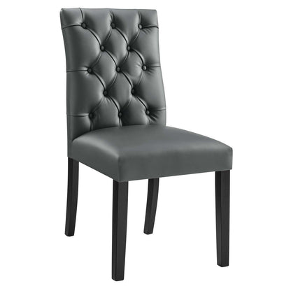 Modway Duchess Button Tufted Vegan Leather Dining Chair FredCo