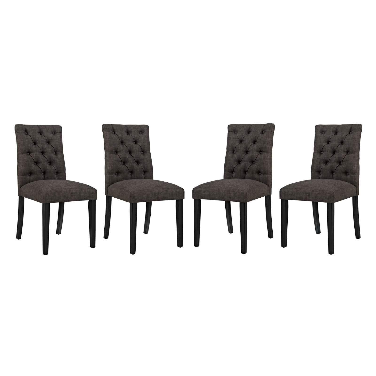 Modway Duchess Dining Chair Fabric Set of 4 FredCo