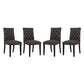Modway Duchess Dining Chair Fabric Set of 4 FredCo