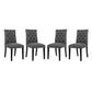 Modway Duchess Dining Chair Fabric Set of 4 FredCo