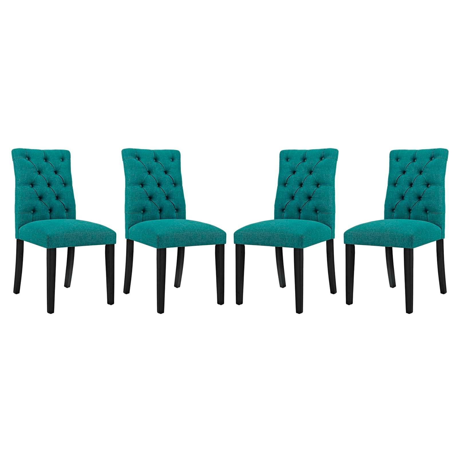 Modway Duchess Dining Chair Fabric Set of 4 FredCo