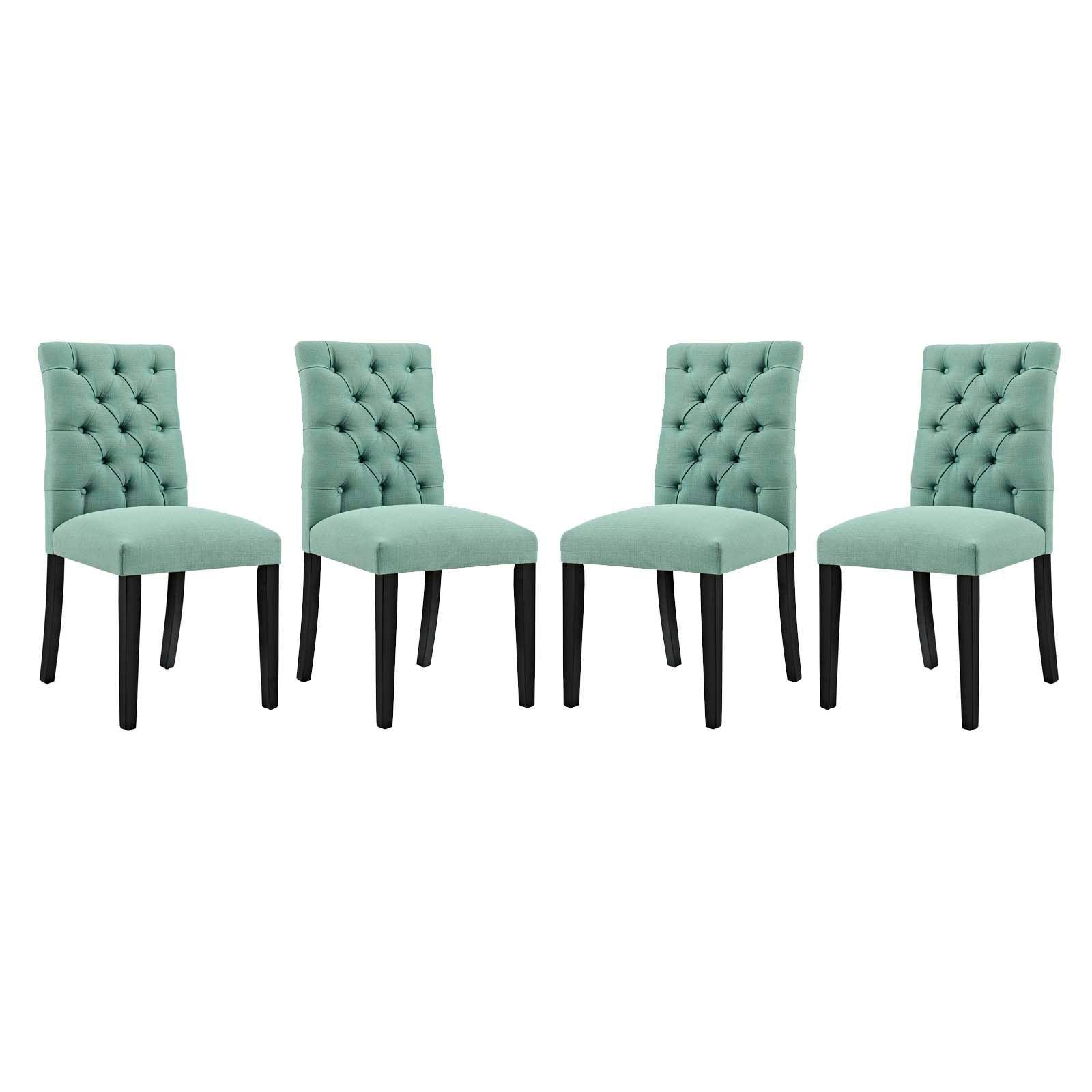 Modway Duchess Dining Chair Fabric Set of 4 FredCo