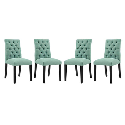 Modway Duchess Dining Chair Fabric Set of 4 FredCo