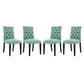 Modway Duchess Dining Chair Fabric Set of 4 FredCo