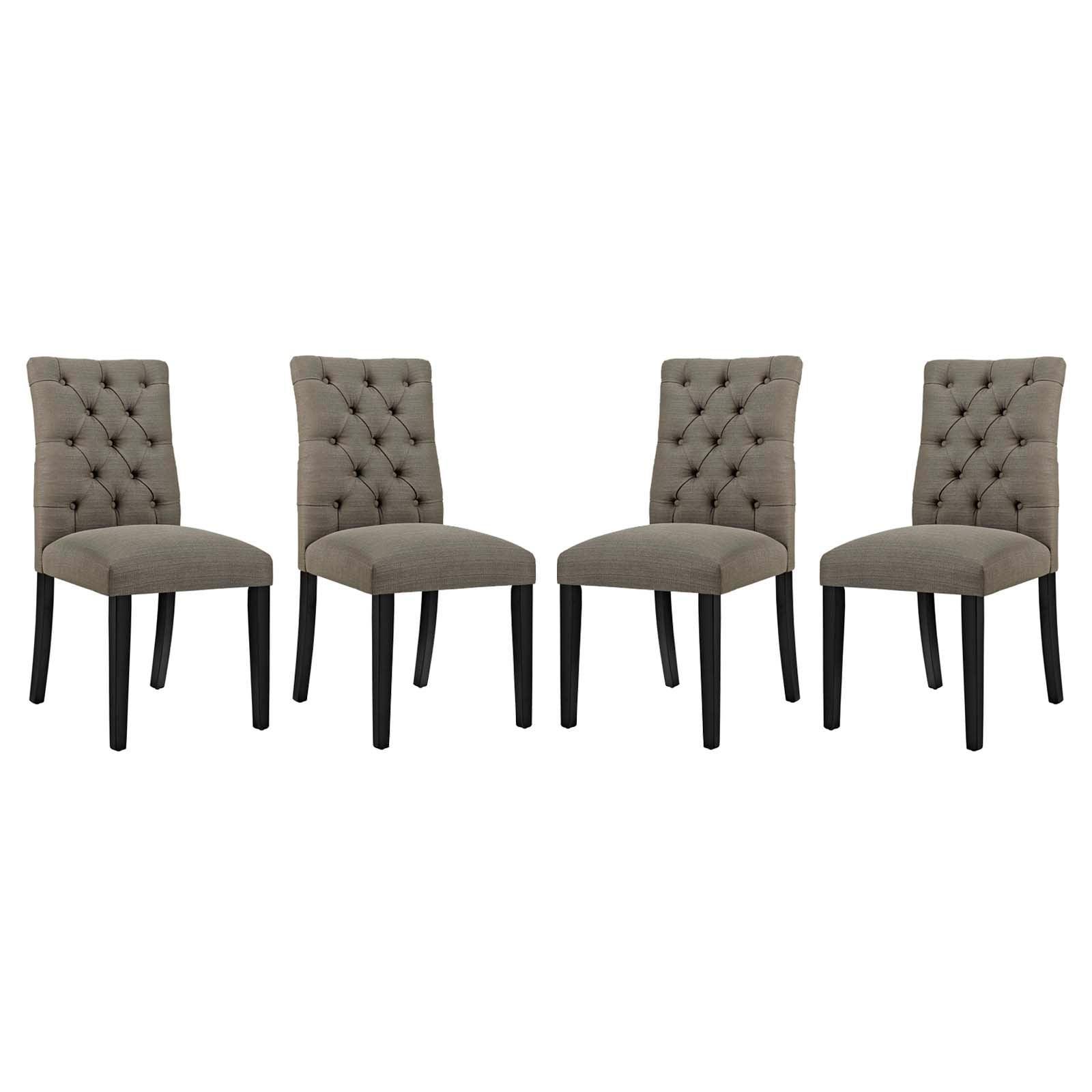 Modway Duchess Dining Chair Fabric Set of 4 FredCo