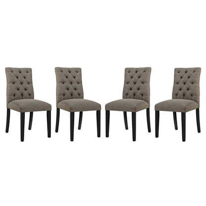 Modway Duchess Dining Chair Fabric Set of 4 FredCo
