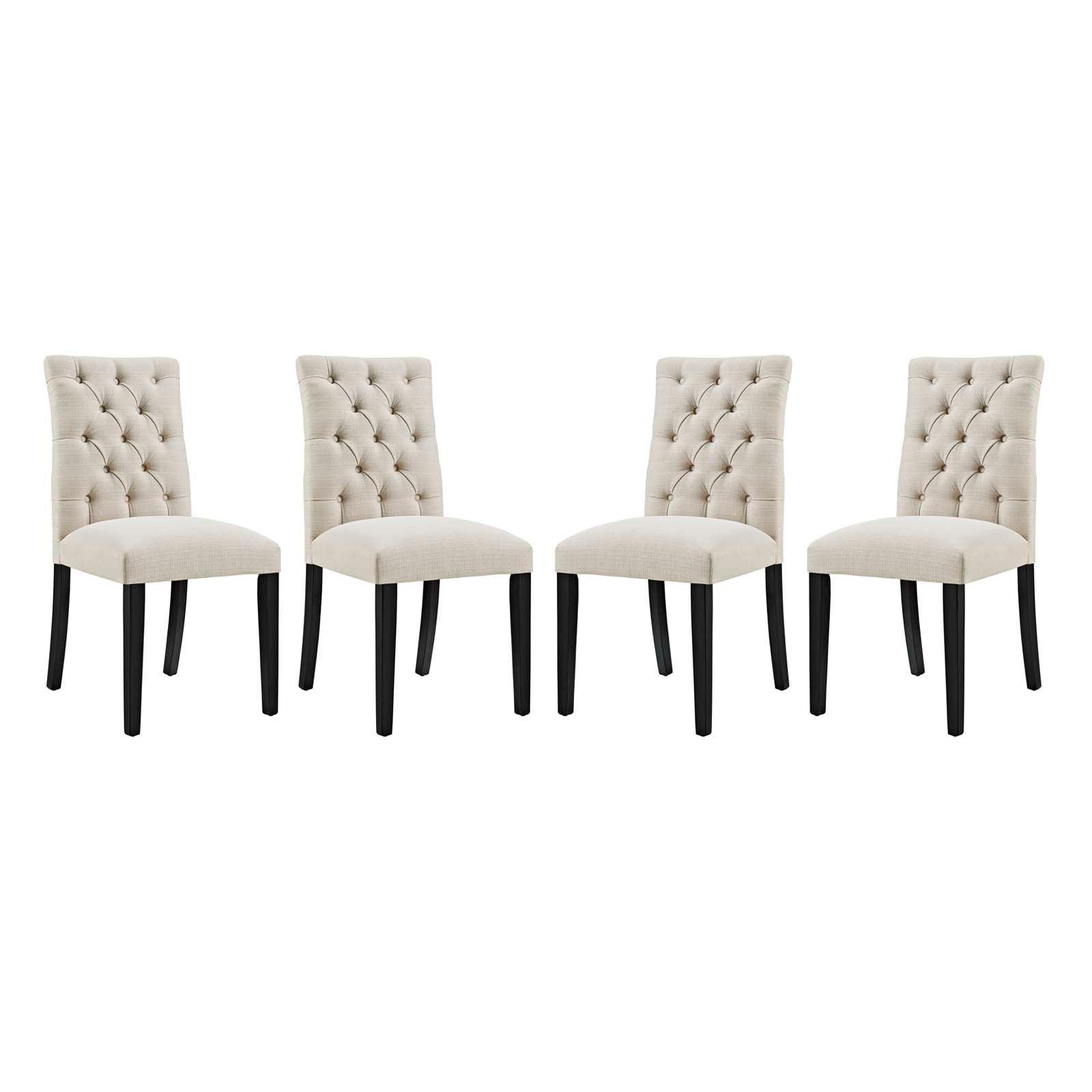 Modway Duchess Dining Chair Fabric Set of 4 FredCo