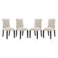 Modway Duchess Dining Chair Fabric Set of 4 FredCo