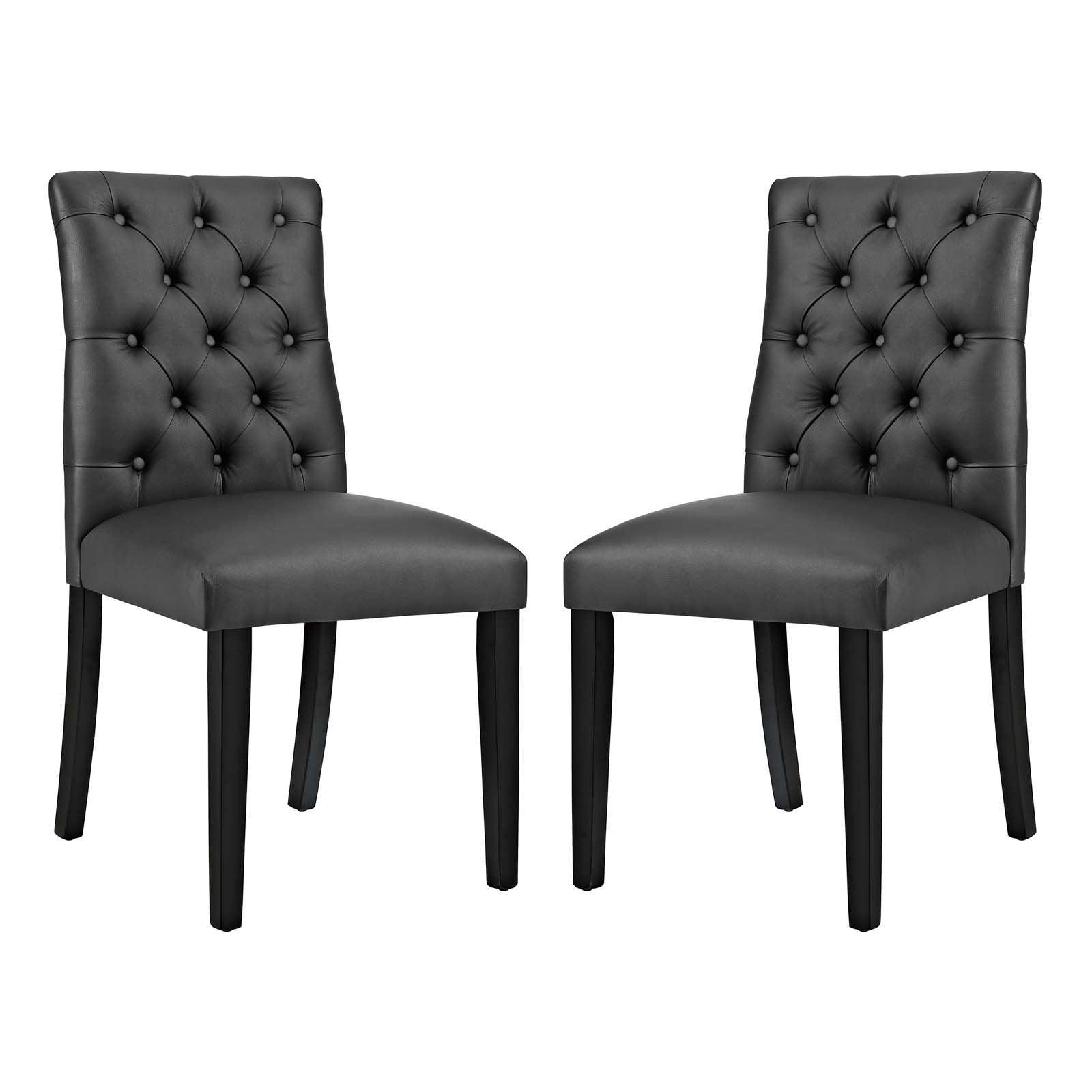 Modway Duchess Dining Chair Vinyl Set of 2 FredCo