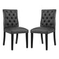 Modway Duchess Dining Chair Vinyl Set of 2 FredCo