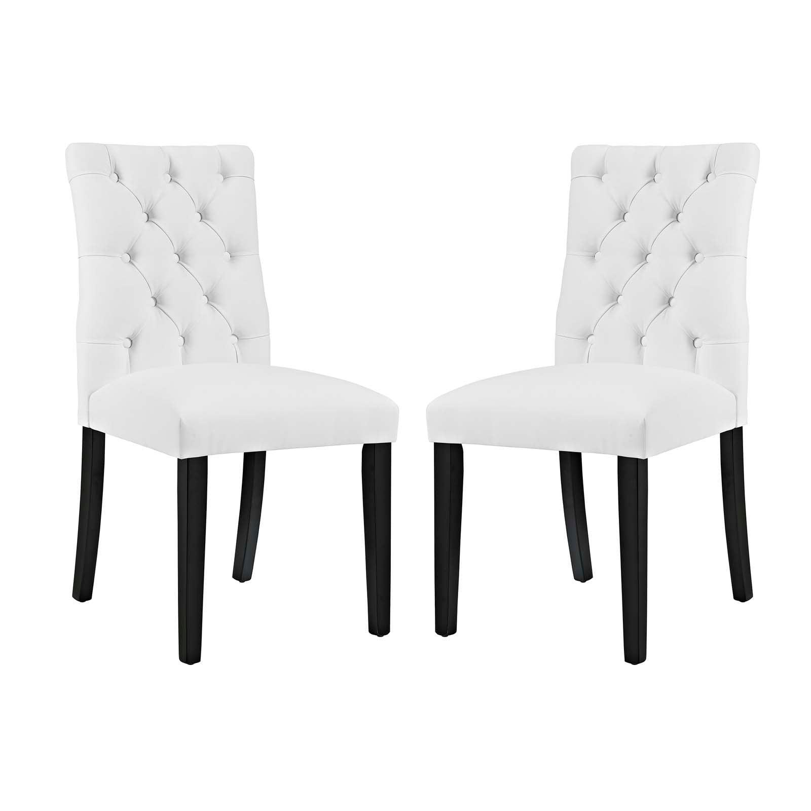 Modway Duchess Dining Chair Vinyl Set of 2 FredCo