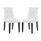 Modway Duchess Dining Chair Vinyl Set of 2 FredCo