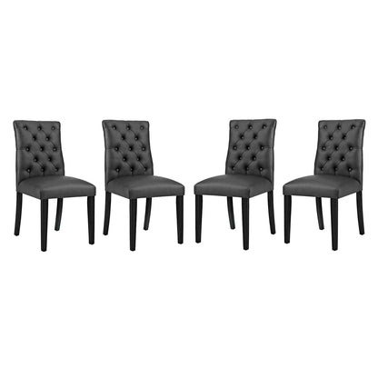 Modway Duchess Dining Chair Vinyl Set of 4 FredCo
