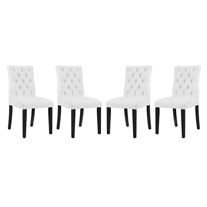 Modway Duchess Dining Chair Vinyl Set of 4 FredCo