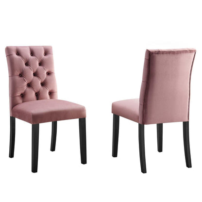 Modway Duchess Performance Velvet Dining Chairs - Set of 2 FredCo